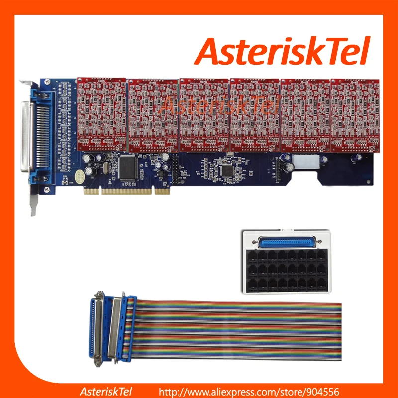 TDM2400P с 24 портами FXO карта ip pbx поддерживает Asterisk Issabel аналоговая digium sangoma |