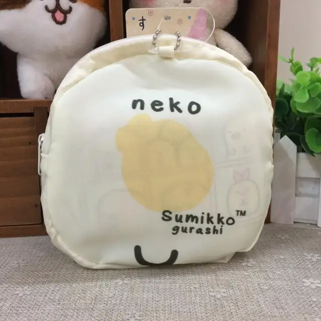 1 шт. sumikko gurashi сумка большая емкость уголок био мультфильм кукла для детей складной переработка сумки шоппер открытый tote сумка унисекс подарок