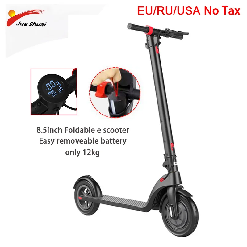 

8.5" Electric Scooter Easy Removable Lithium Battery 36V 250W Motor Wheel Adult kick e scooter folding patinete electrico adulto