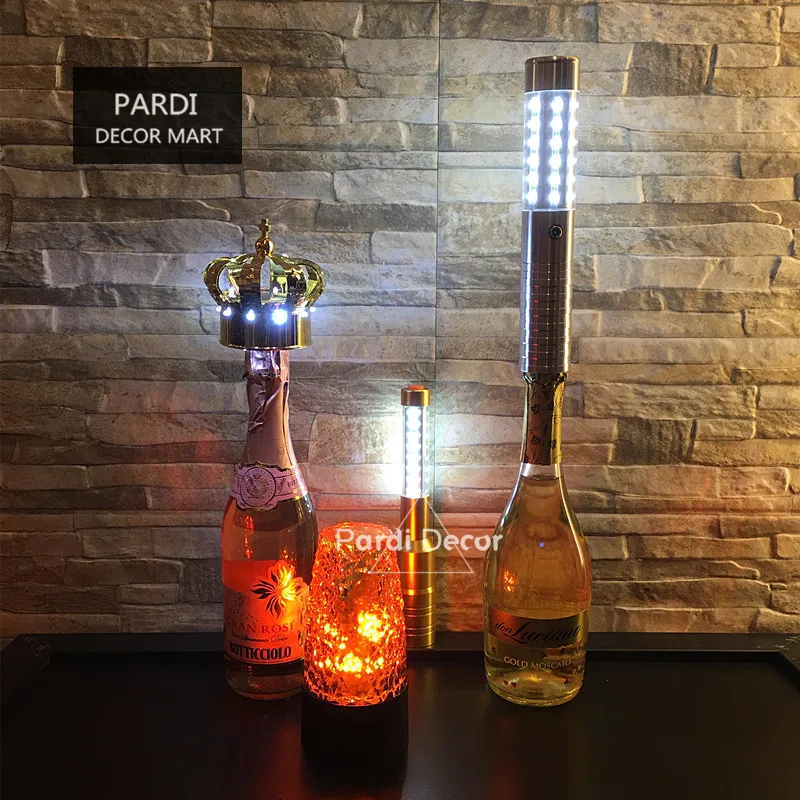 NEW Design LB03 Gold Silver LED strobe baton for bottle electronic sparkler flashing night club promotion 5pcs/lot | Дом и сад