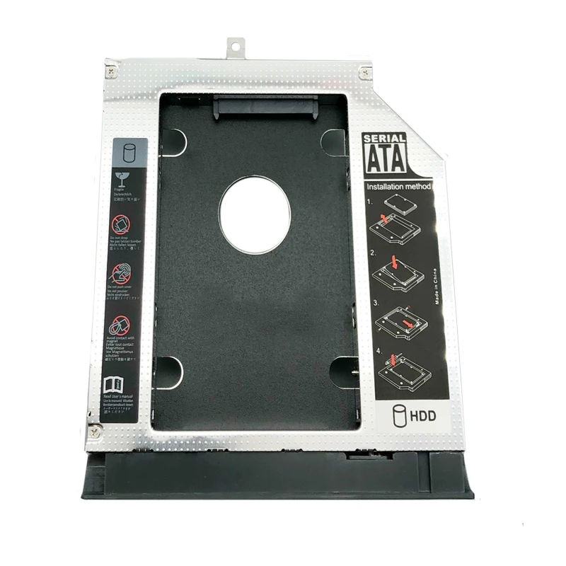 

2nd HD HDD SSD SATA Hard Drive Optical Bay Caddy for Lenovo Ideapad 320-15 Screw bracket with faceplate bezel door