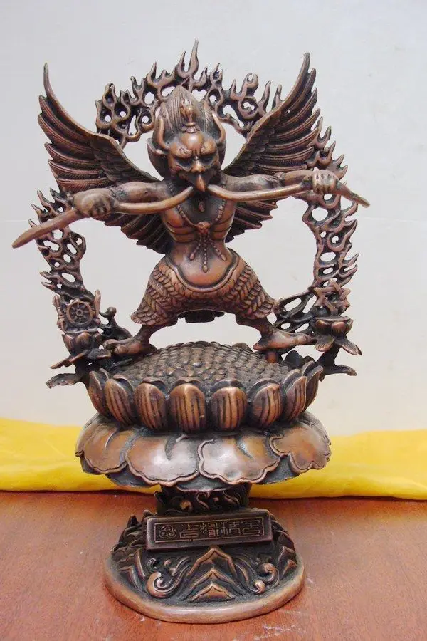 

bi003171 Tibet Nepal suparn!a garud!a bronze Statue