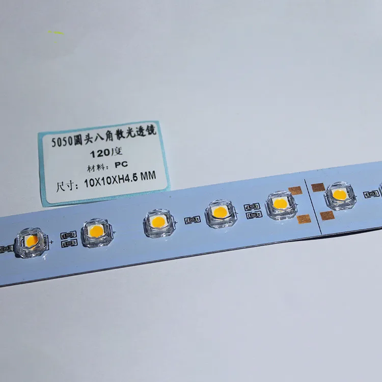 10 шт. 5050 SMD линзы 10x10x4.5мм восьмиугольная форма контурная лампа настенная