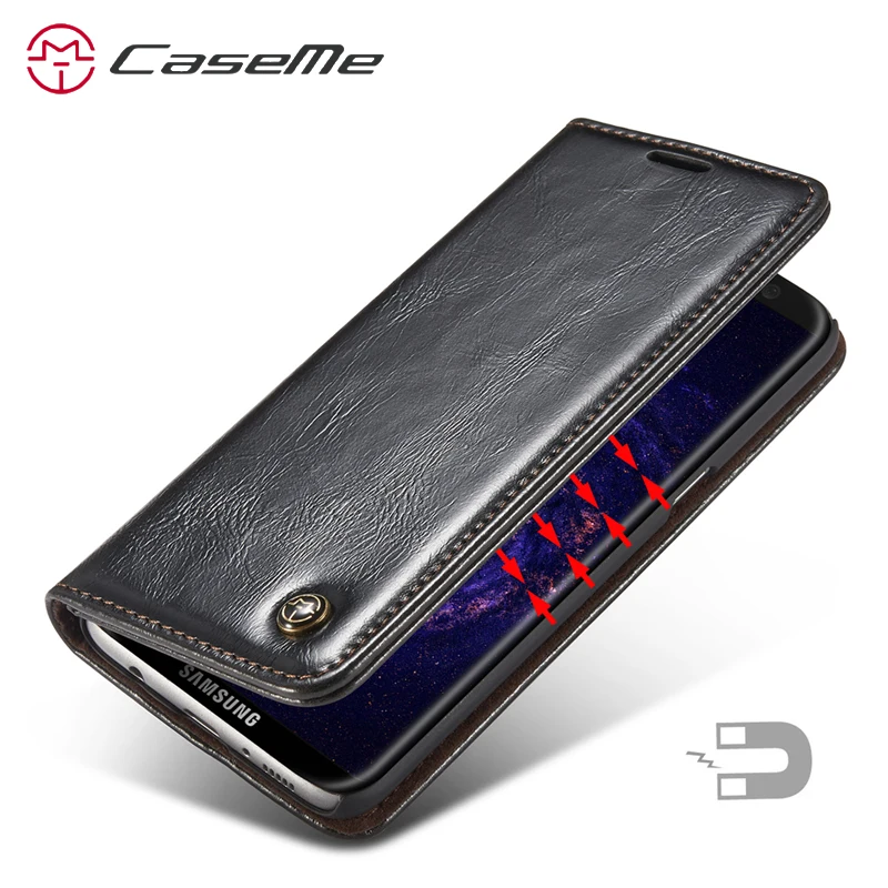 

sFor Samsung S8 Leather Case Plus Luxury Magnetic Flip Cover sFor Samsung Galaxy S8 Case For Samsung Galaxy S8 Plus S9 S7 edge