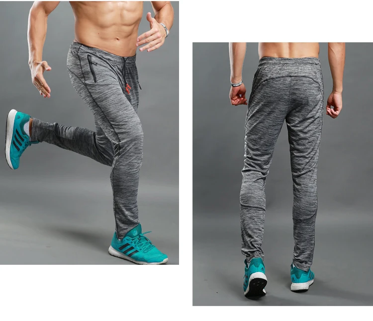 Men Soccer Training Pants Sports Running Pant Fitness Hiking Tennis Basketball Football Jogging Sweatpants Loose Breathable (15)
