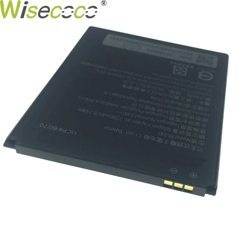 Wisecoco BL242 2300 мА/ч 3 8 V Батарея для lenovo K3 K30 W T A6000 A3860 A3580 A3900 A6010 плюс телефон