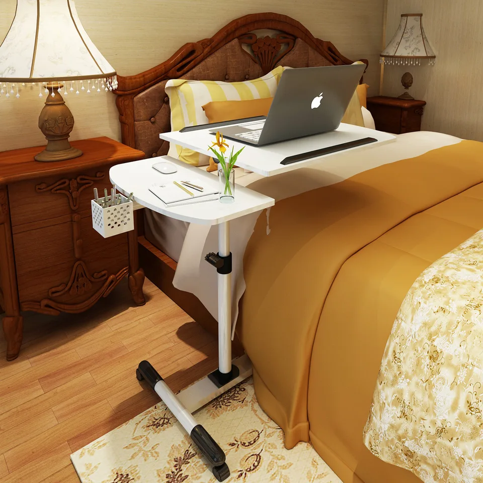 Hauteur Reglable Table Roulante Bureau Ordinateur Portable Support Pour Ordinateur Portable Inclinable Table Bureau Canape Table De Chevet D Hopital Support De Table Aliexpress