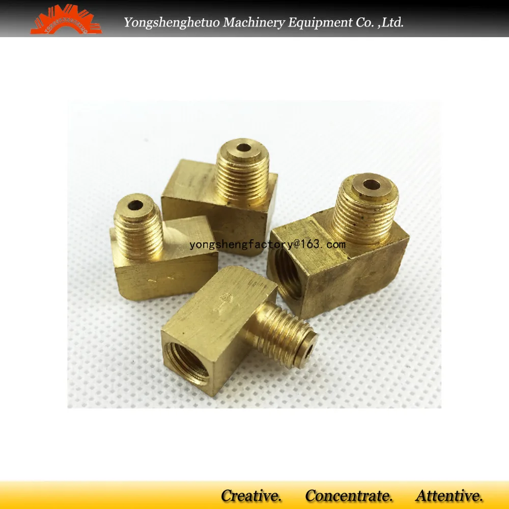 One Way Flow Elbow Adapter connector junction block lubrication fitting