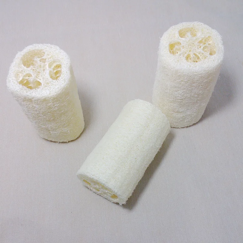 Губка для душа для тела для душа Губка скруббер натуральный Luffa Loofa для купания Массажная губка для тела скруббер Чаша Горшок для мытья