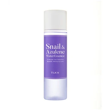 

TIAM Snail & Azulene Water Essence 180ml Ultra Moisturizing Facial Serum Calming Firming Face Care Anti Wrinkle Korea Cosmetics