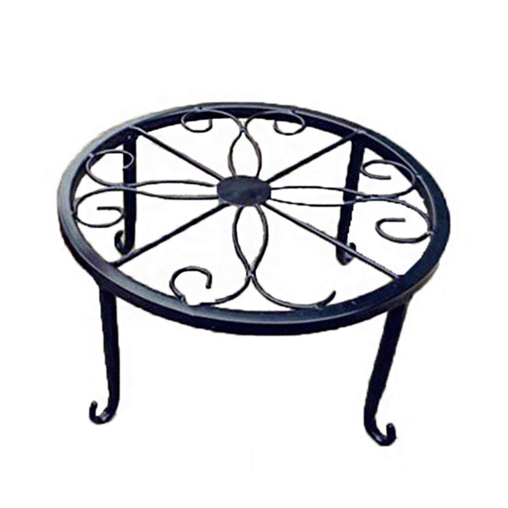

Indoor Garden Flower Pot Rack Plant Stand Wrought Iron Planter Holder Decorative Outdoor Shelf Home Balcony Display