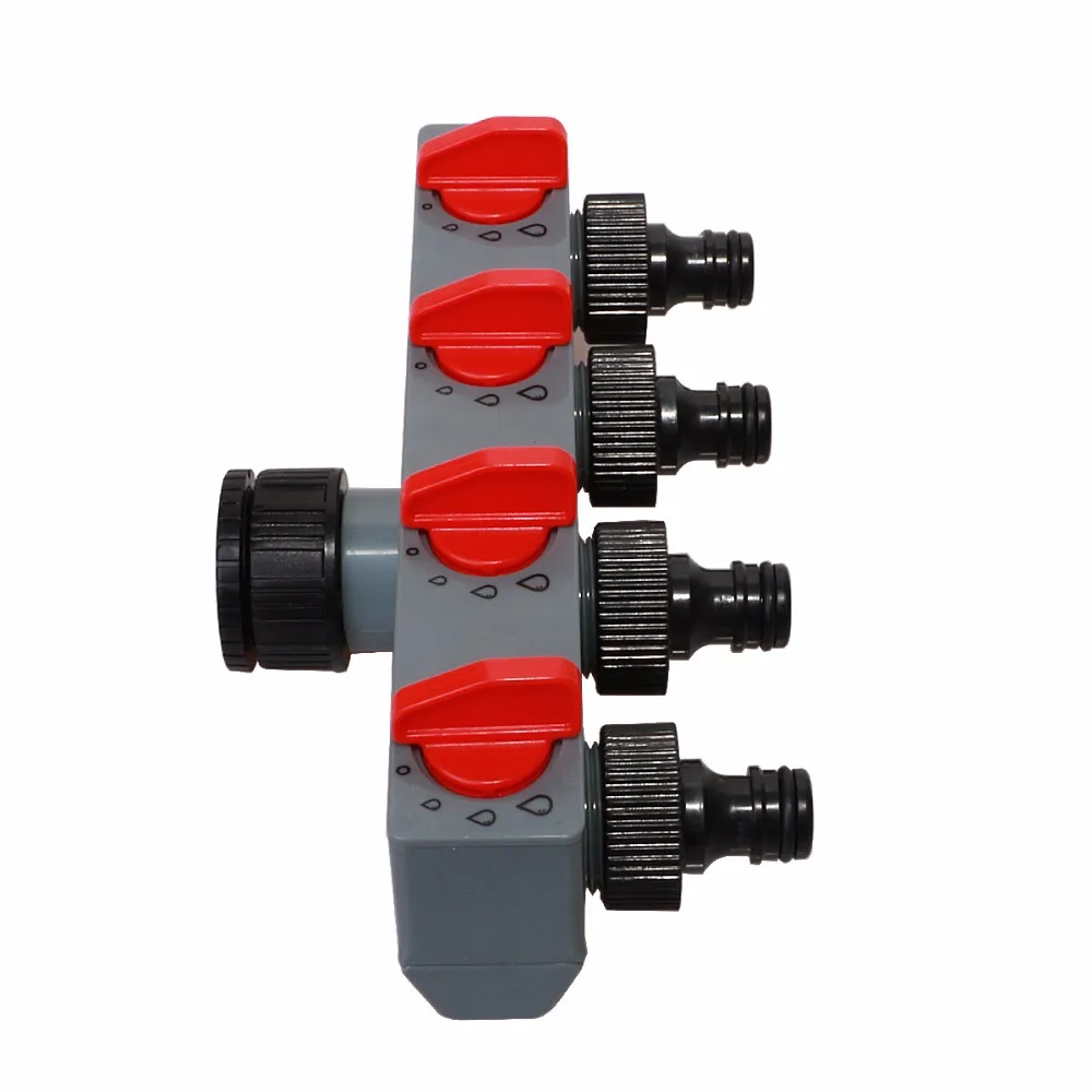 4 способа распределитель воды Tap адаптер ABS Пластик разъем садового шланга для шланг трубки водопроводный кран#27208
