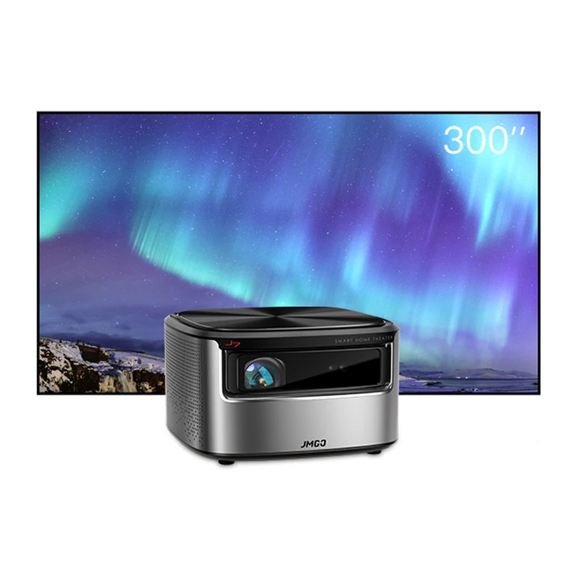 JMGO N7 Full HD Projector,1300 ANSI Lumens, 1920*1080P, 2G+16G, Home Theater WIFI Bluetooth HDMI USB Support 4K Smart Beamer JMGO N7 Full HD Projector,1300 ANSI Lumens, 1920*1080P, 2G+16G, Home Theater WIFI Bluetooth HDMI USB Support 4K Smart Beamer