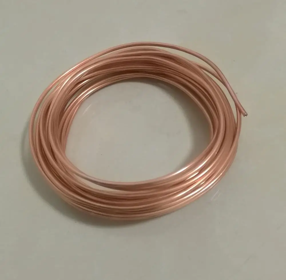 

Outer diameter about 3 mm, Soft Condition Air Condition Refrigerator Repair Copper Tube DIY Material, Length about 5 meters