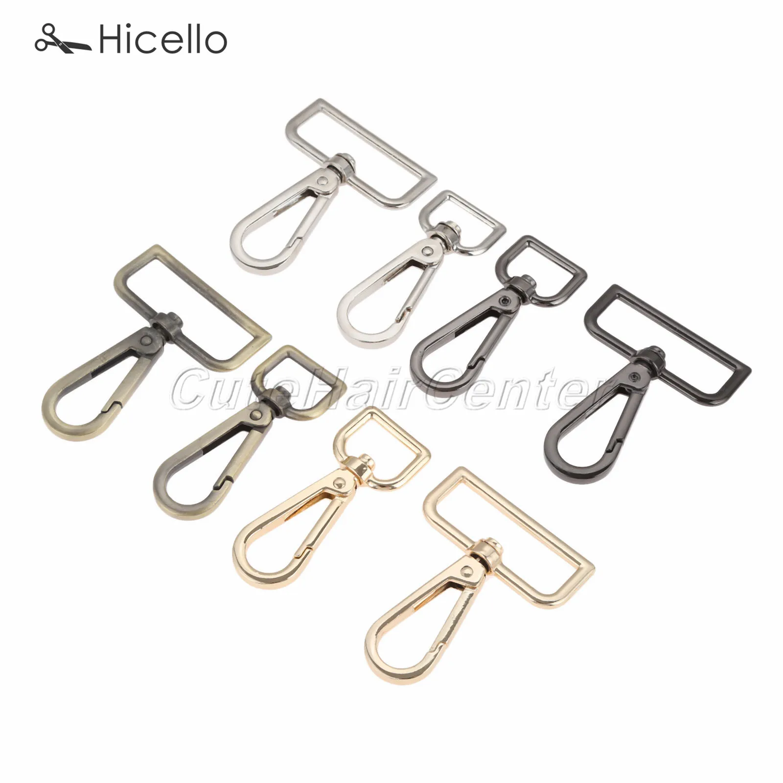 

1pc Metal Bag Buckle Clasp Lobster Trigger Clip 16mm 38mm handbag Movable Screw Hook DIY chain Gold Silver Black Bronze Hicello