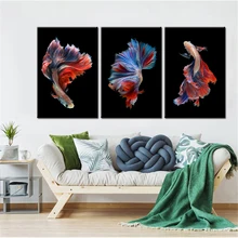 Abstract Dier Betta Vis Canvas Hd Prints Pictures Wall Art Posters Schilderijen Home Decor Voor Woonkamer Appartement Kader