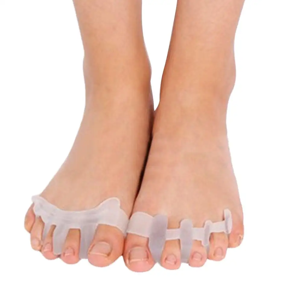 

35# Comfortable 1Pair 5 Toes Separator Hallux Valgus Orthosis Protect Straighten Foot Care Tool
