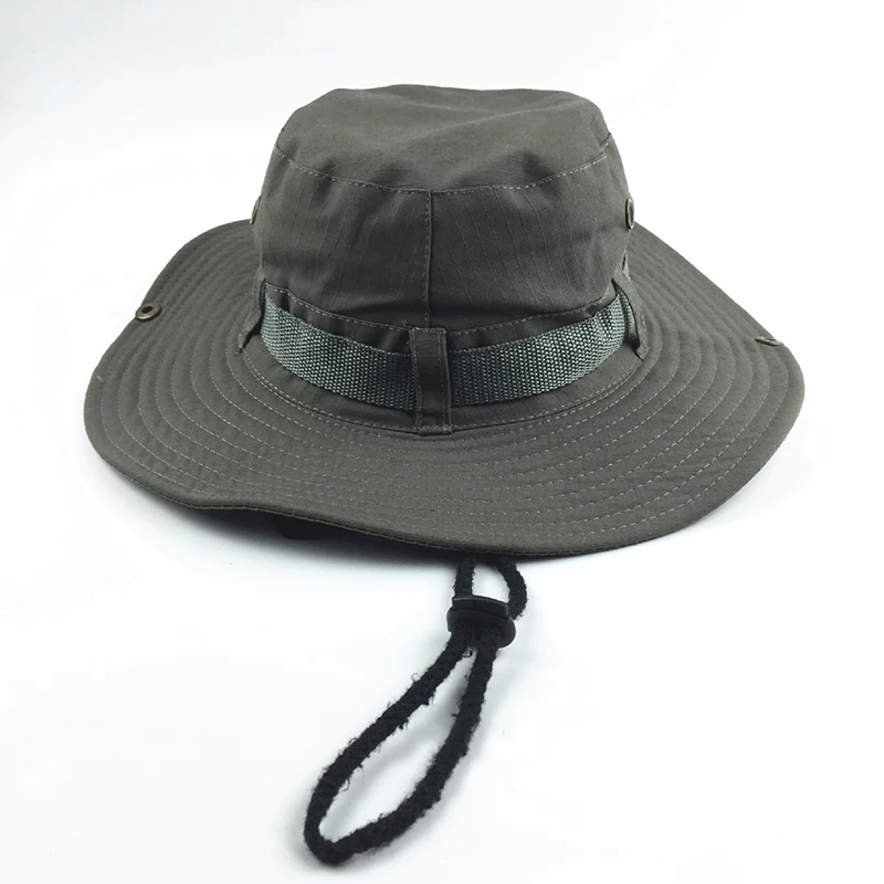 Benni Cap Hat Big Brim Round Hat Solid Color or Camouflage Men and Women Outdoor Mountaineering Fisherman Hat Visor Double Sided