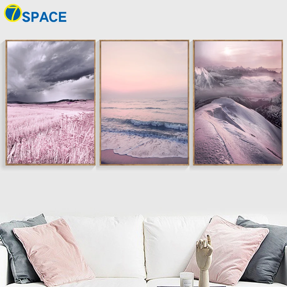 

Snow Mountain Beach Wilderness Landscape Wall Art Canvas Painting Nordic Posters And Prints Wall Pictures For Living Room Decor