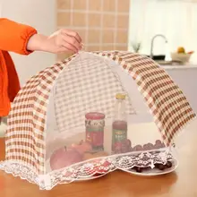 Решетки настольные крышки для еды крышка зонта Стиль Складной Кухня анти Муха Москитная сетка кухонные аксессуары