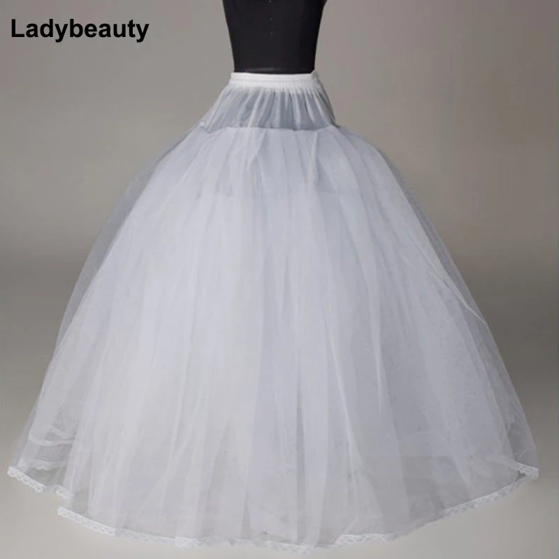 Ladybeauty Высокое качество без обруча бальное платье Недорогой Свадебный подъюбник кринолиновый подъюбник свадебные платья
