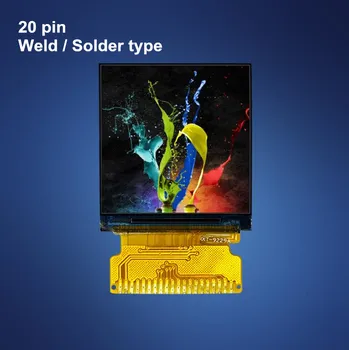 

HD IPS 1.3 screen panel TFT Transmissive LCD type ST7789 20pin 240(RGB)*240 Welded Solder 4 SPI 8bit interface