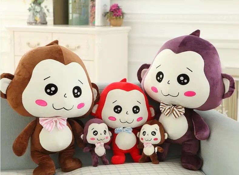 

High quality cotton plush toys 20CM monkey doll happy moneky lovely plush dolls 5A plush toy baby kids gift birthday christmas
