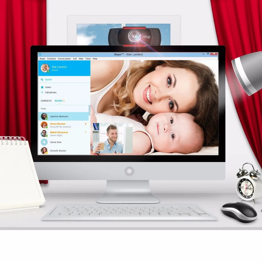 1 Megapixel HD Camera Webcam With Microphone For Skype Computer Laptop Desktop MSN (7)
