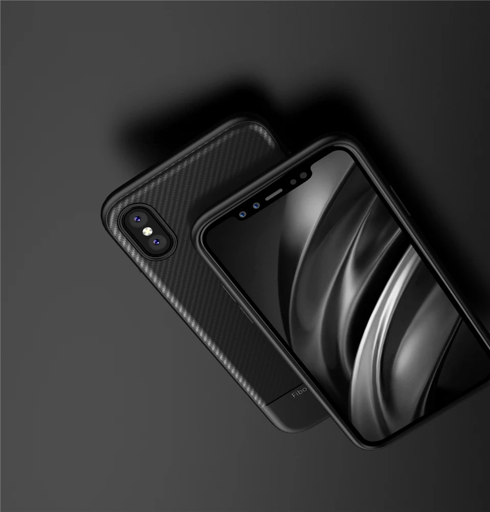 Lovebay чехол для телефона для iPhone 11, 6, 7, 8 Plus, роскошный мягкий ТПУ чехол из углеродного волокна для iPhone X, XR, XS, 11Pro Max, противоударный чехол на заднюю панель
