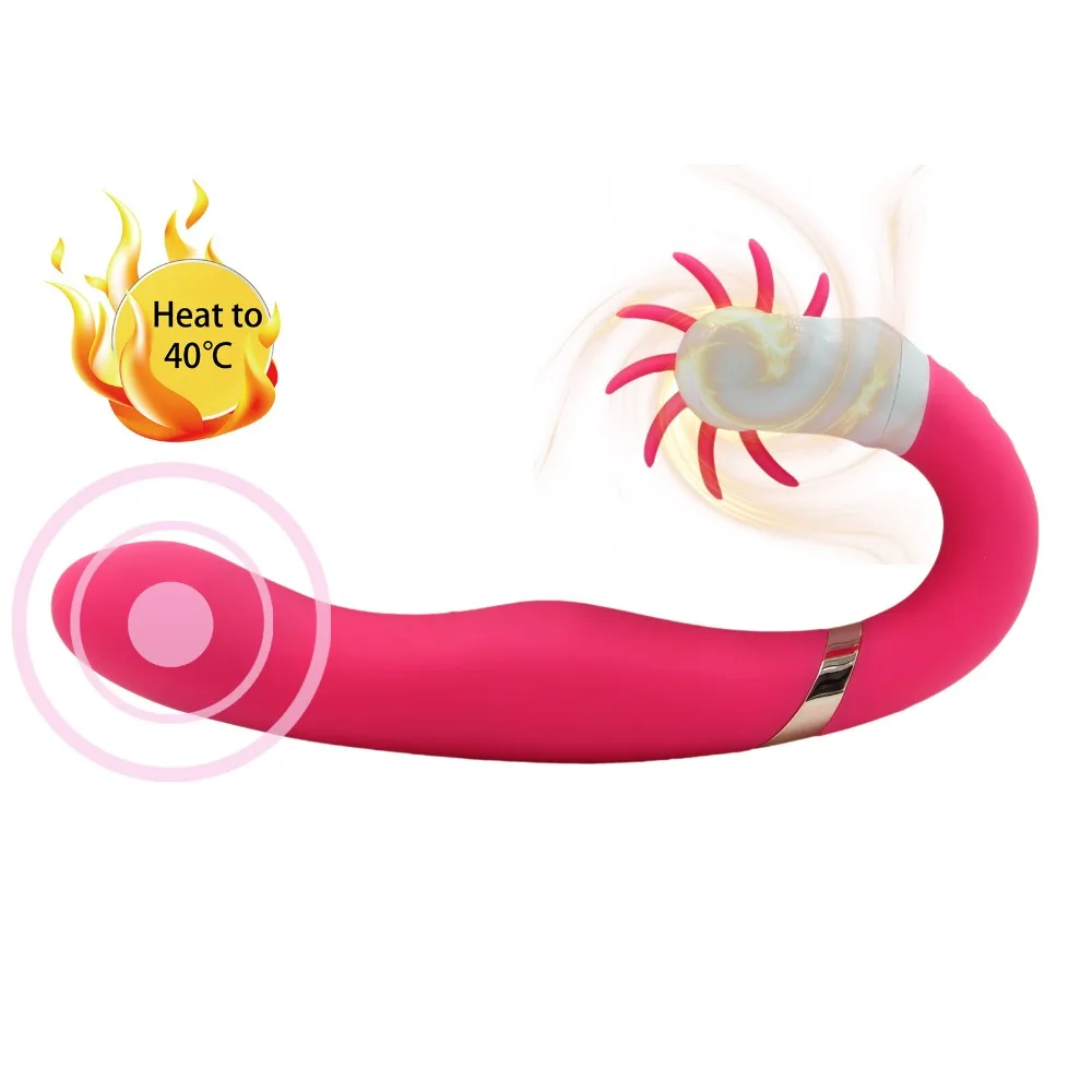 YEMA Oral Rotation font b Vibrator b font Tongue Clitoris Stimulation Heating Vagina Massager Dildo SexToys