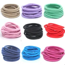 10pcs Candy Seamless Elastic Rubber Hair bands Nylon headband Hair Ties Gum Scrunchies Hairband hair accessories