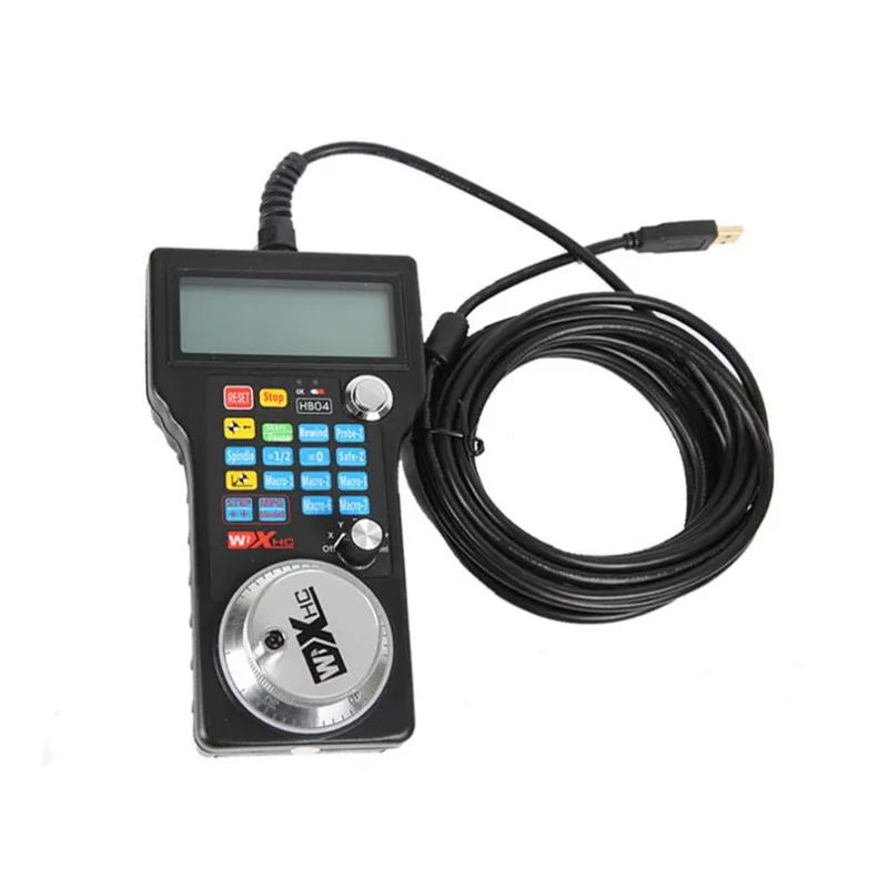 

XHC 3 4 Axis Handle Wired Control Mach3 System Electronic Hand Wheel Controller for DIY CNC Milling Machine