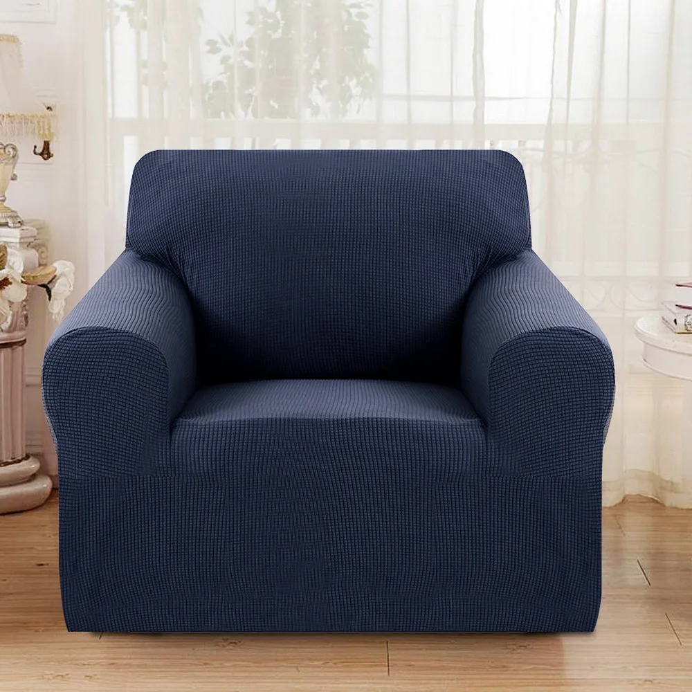 Бархатный Чехол для дивана для гостиной, вязаный эластичный чехол для дивана, все включено, чехол для дивана, домашний декор для дивана, высокое качество, Новинка - Цвет: Navy