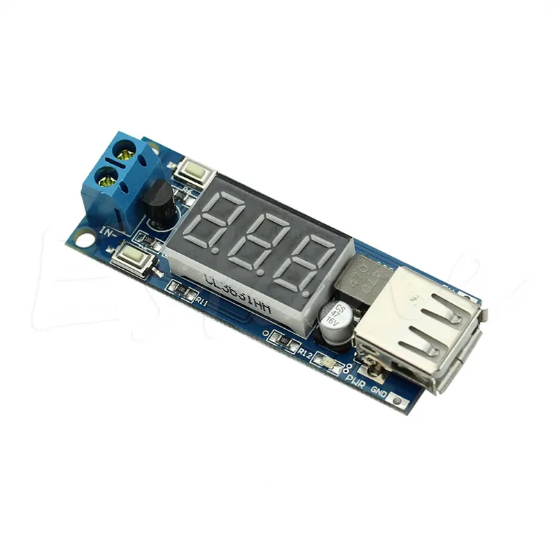 4,5-40 в 2 в 1 DC до 5 В 2A USB зарядное устройство DC-DC понижающий преобразователь вольтметр модуль MY2