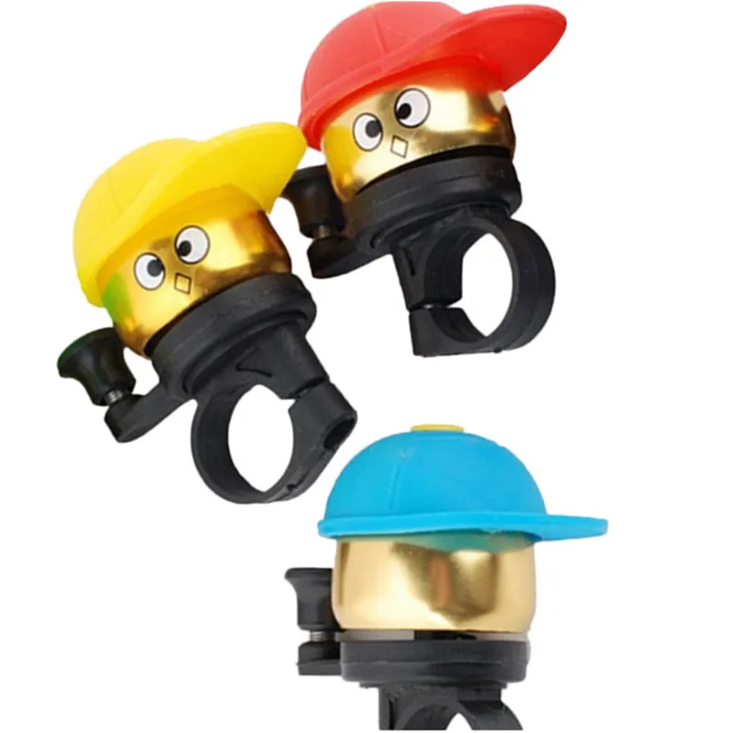 1 Pcs Kids Bicycle Bell Ring Cute Bike Cycling Small Boy Mini Bell Cup Horn Bike Accessories Color Random #4A30  (4)