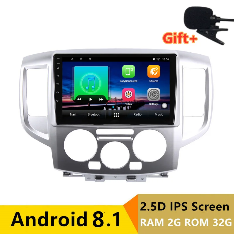 

9" 2+32G 2.5D IPS Android 8.1 Car DVD Multimedia Player GPS for Nissan NV200 2010 2011-2014 audio car radio stereo navigation