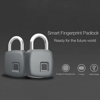

USB Charging Smart Fingerprint Lock Car Bag Lock Case Locking Diagnose Tools Part Car Amazon Hot Sale Drop Shopping US