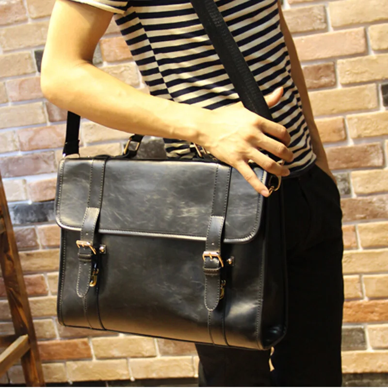 

Crazy Horse Leather Men Briefcases 2019 Autumn Hot New Men Business Casual Bags Leather Pop Men Travel Bags Model: MX025