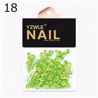 YWK 1 упаковка 20 шт микс случайных цветов 3 мм* 3 мм квадратная металлическая заклепка в стиле панк для украшения ногтей