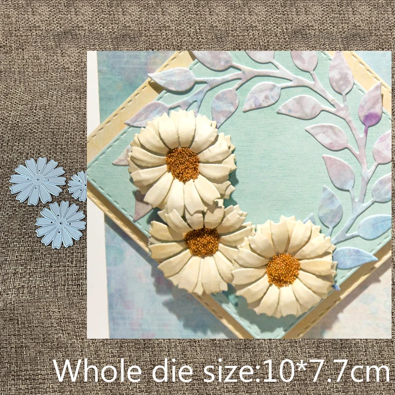 

New Design Craft Metal Cutting Dies cut die 3pcs sunflower decoration Scrapbooking Album Paper Card Craft Embossing Die Cuts