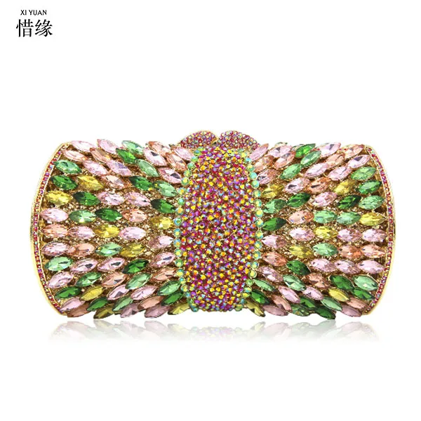 Fashion female cocktail Evening Bags Handbag for Women Lady New Style metal Crystal Clutch Bolsa Feminina Evening Clutch Bags Fashion female cocktail Evening Bags Handbag for Women Lady New Style metal Crystal Clutch Bolsa Feminina Evening Clutch Bags