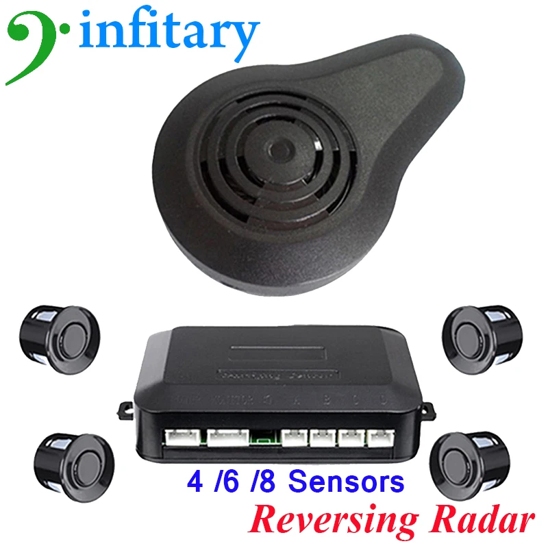 1Set High Quality Car Parking Sensors Kit Display 4/ 6 / 8 Sensors for