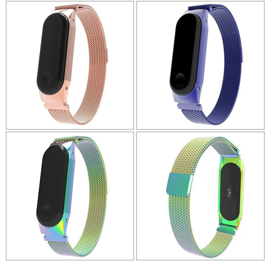 For Xiaomi Mi Band 3 Strap Smart Bracelet Metal Magnetic Strap Mi Band 3 Stainless Steel Replace Wrist Strap MiBand 3 Accessory  (8)