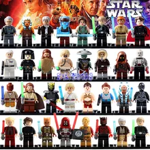 DR TONG 32pcs lot Blocks Luke Skywalker Qui Gon Jinn Death Star Robot Mace Windu Padme