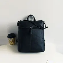 Рюкзак из мягкой натуральной PU кожаные рюкзаки элегантный дизайн женщины рюкзак школьные сумки Повседневная Сумка Для Подростка Девочек