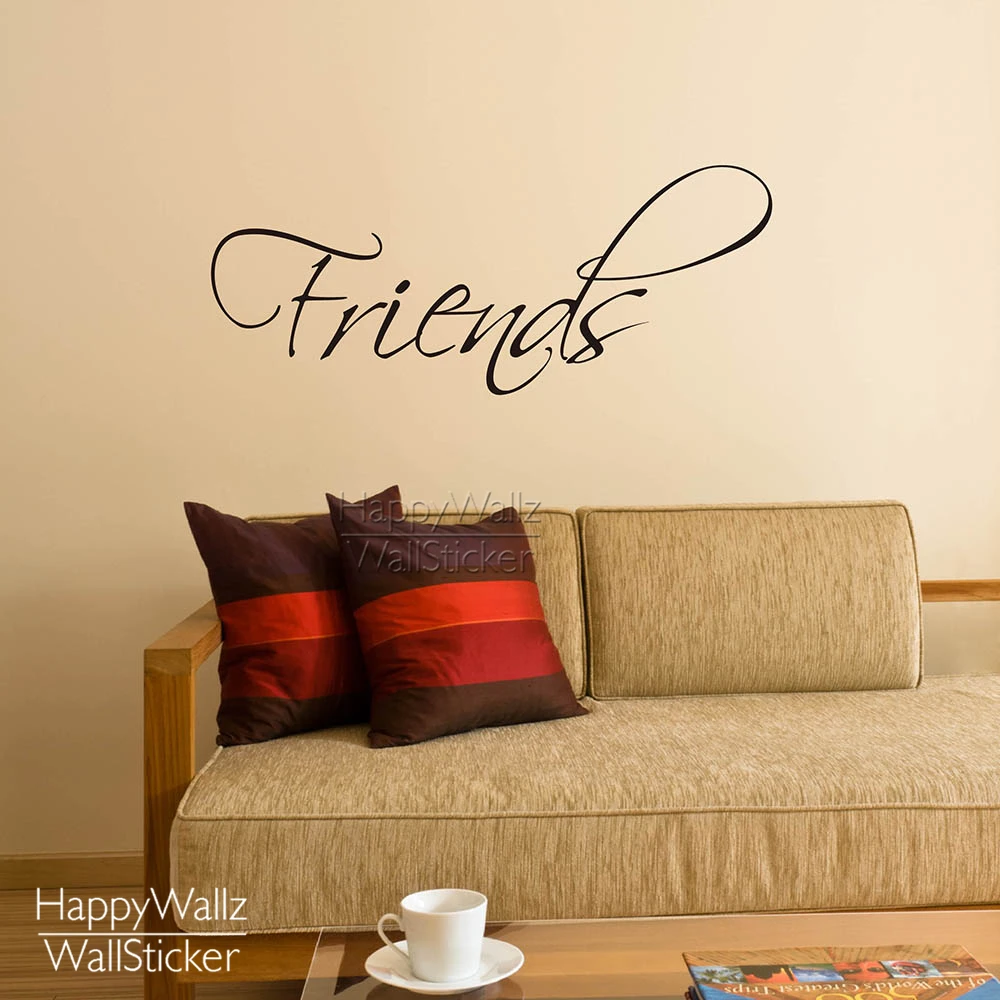 Friends Quote Wall Sticker Motivational Quote Friends Wall ...