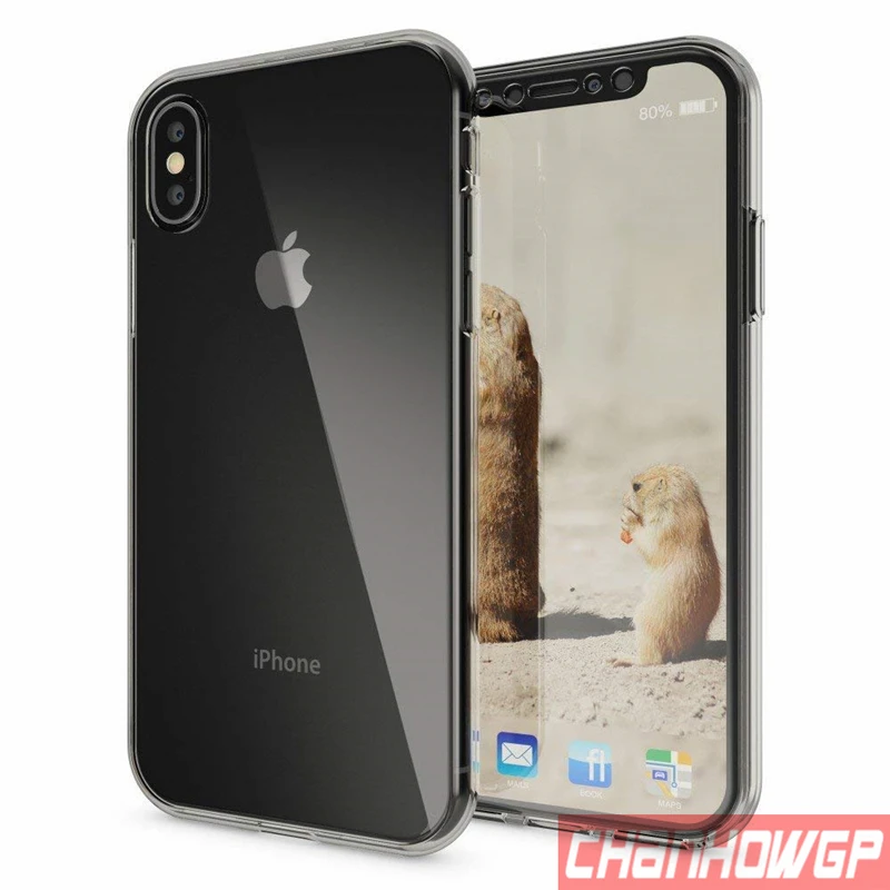 2X передний и задний силиконовый чехол для iPhone X XS Max XR полный защитный чехол для iPhone 6 6s 7 8 Plus 11 Pro Max 5 5S SE Funda