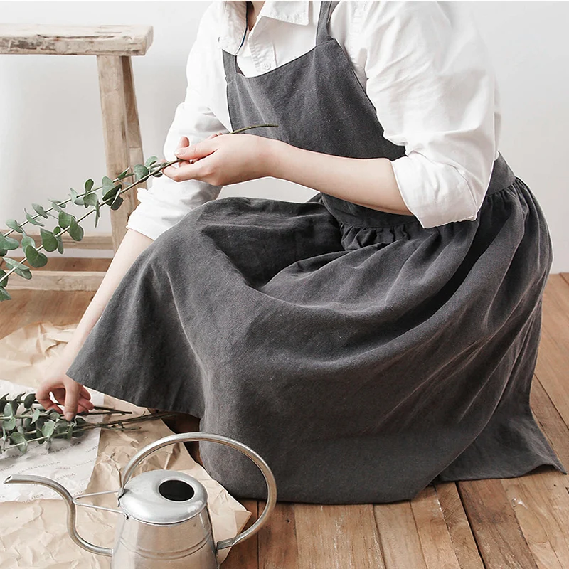 Europe aprons for woman Unisex Senior Women apron Commercial Restaurant Home Bib delantal cocina Kitchen Cleaning Aprons