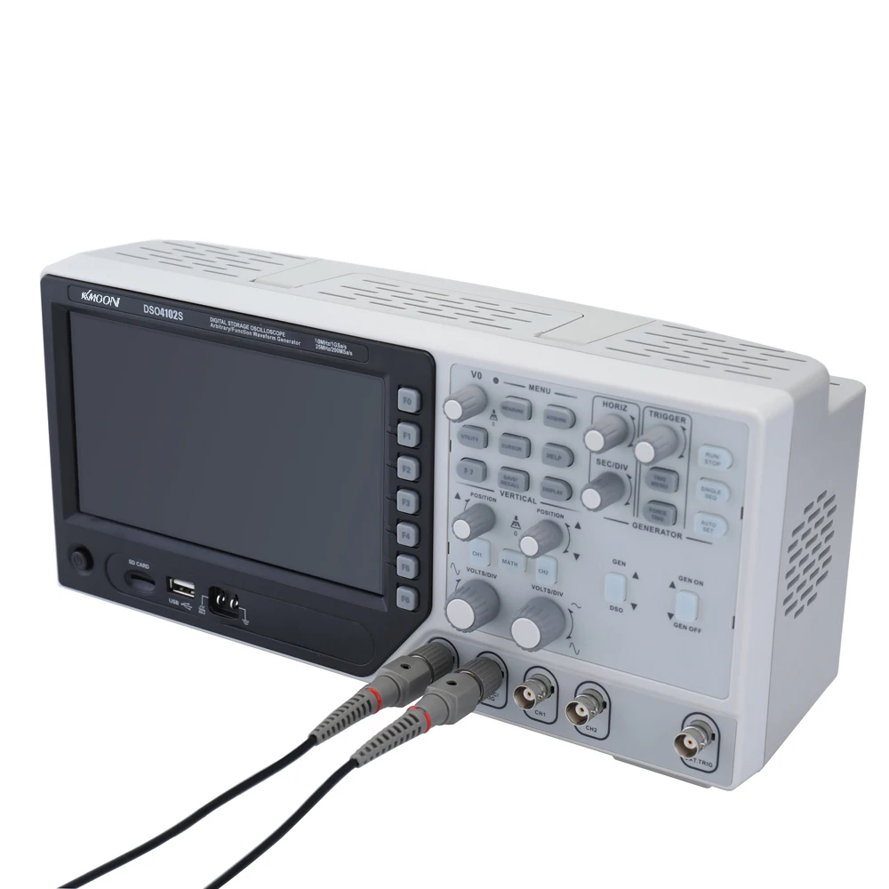 Hantek DSO5102P цифровой запоминающий осциллограф 2CH 100 МГц 1GSa/s частота дискретизации 40k длина записи Настольный Scopemeter 7 дюймов RU магазин