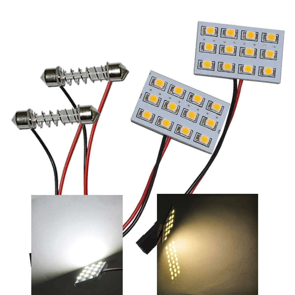 2шт абсолютно новый 12 3528 SMD 3*4 Светодиодный светильник панели чистый белый теплый